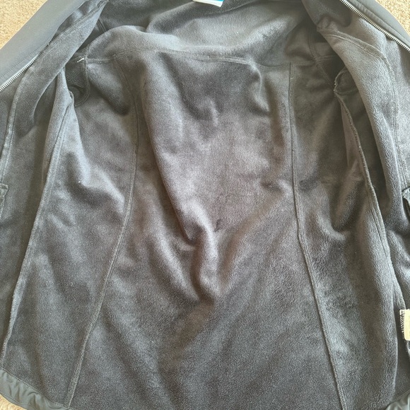 Columbia Women’s Softshell Jacket Size M Black Zip Up Fleece Lined - Picture 3 of 7